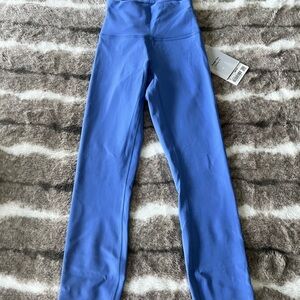 Lululemon Wunder Train Contour Fit High- Rise Tight 25” NWT. Color Oasis Blue